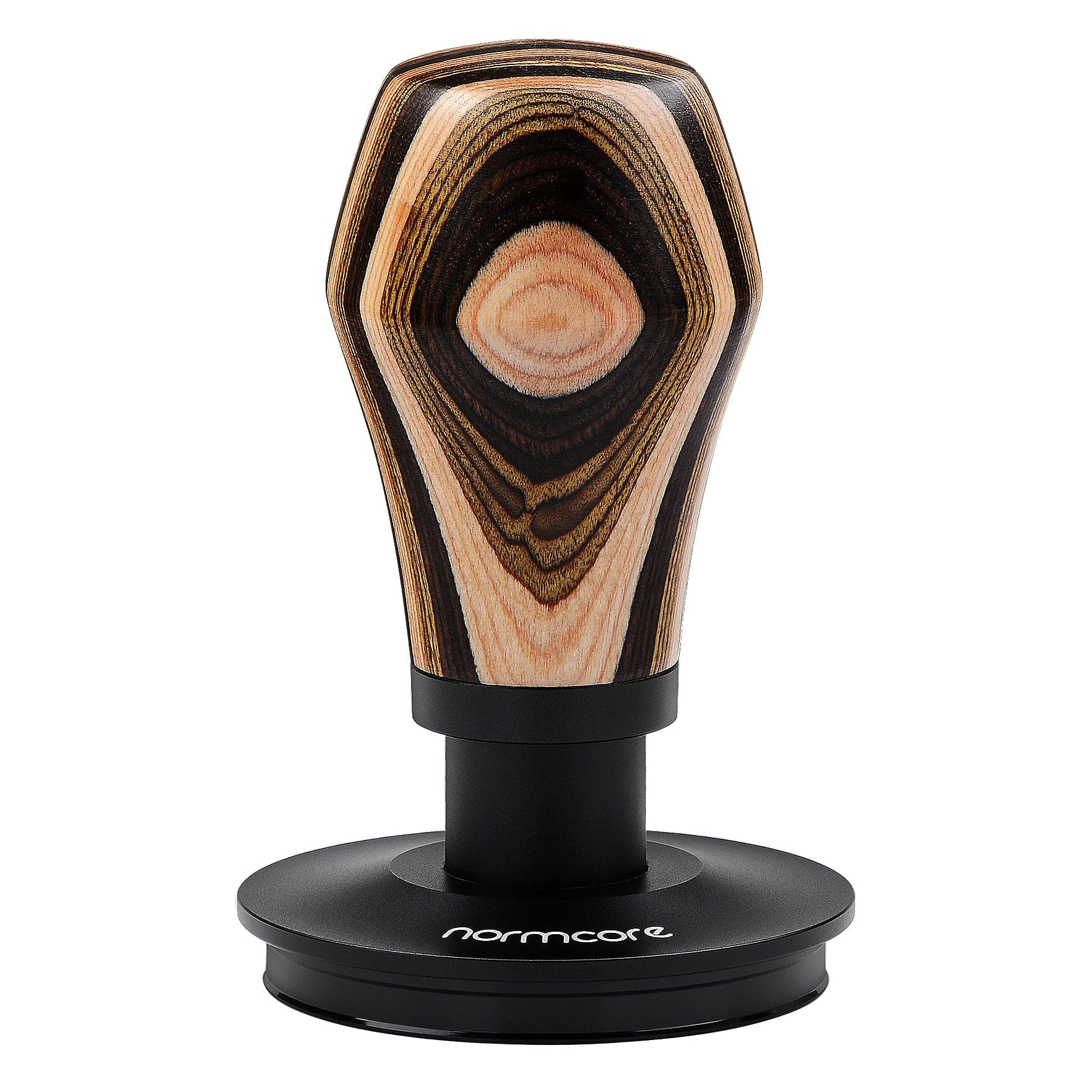 Normcore / V4 Spring-loaded Tamper  - Colorful Wood  - Titanium PVD Coating Base