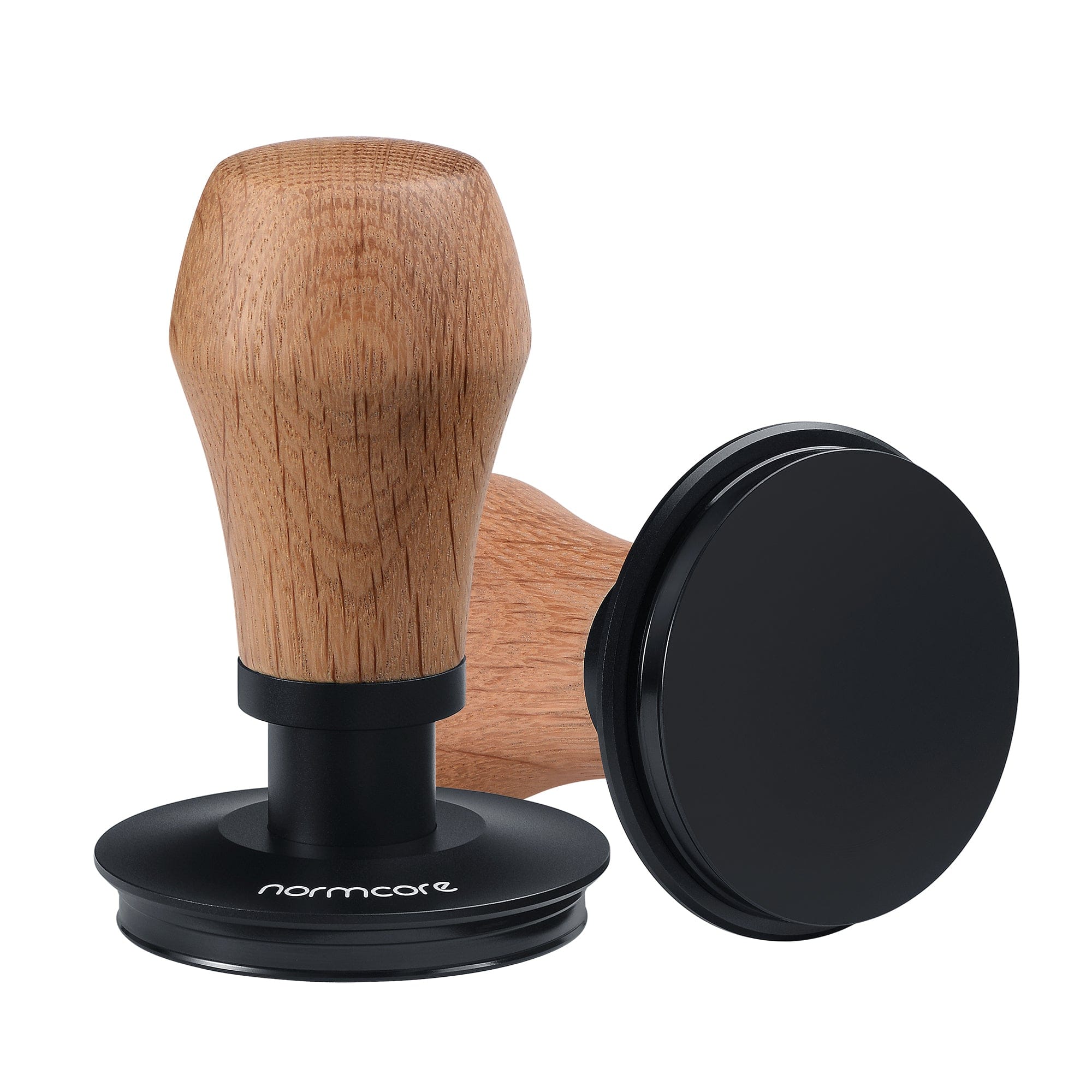 Normcore / V4 Spring-loaded Tamper  - OAK - Titanium PVD Coating Base